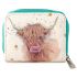 Highland Coo Cow Jan Pashley Zip Round Purse - 2 Designs