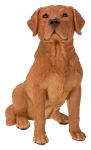 Red Fox Labrador Dog - Lifelike Garden Ornament - Indoor or Outdoor - Real Life Vivid Arts